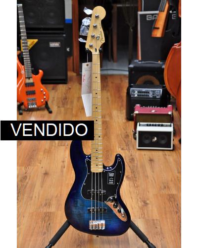 Fender LTD Player Jazz Bass Plus Top MN Blue Burst Serial# 20150077